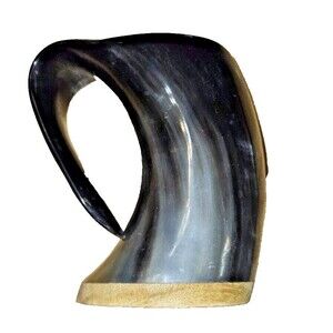 Alehorn Viking Horn Mug Drinking Cup Tankard Ale Beer Drinkware Bar Ware
